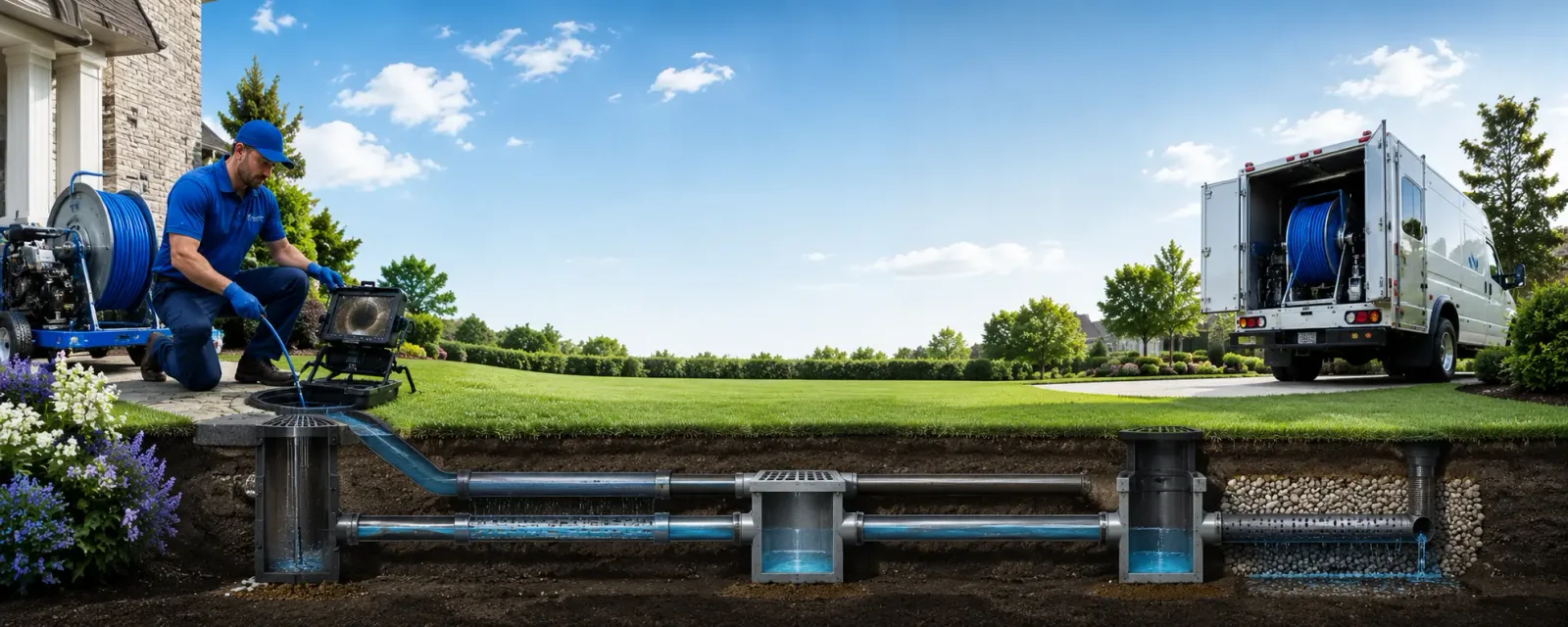 Outdoor drain cleaning information for Roann, IN